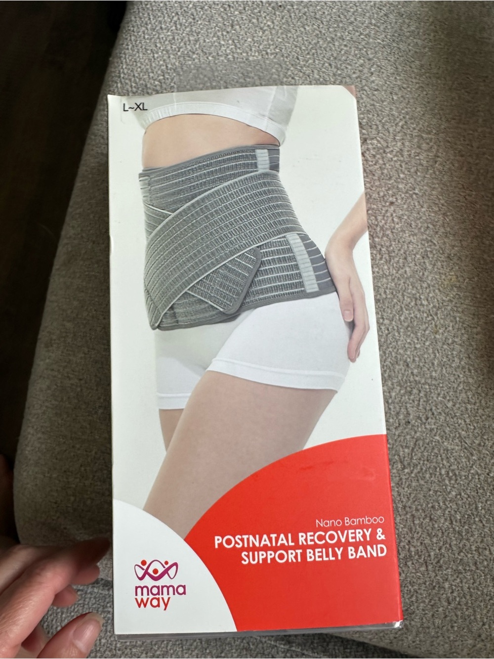 Mamaway Nano Bamboo Postnatal Recovery & Support Belly Band - Gray